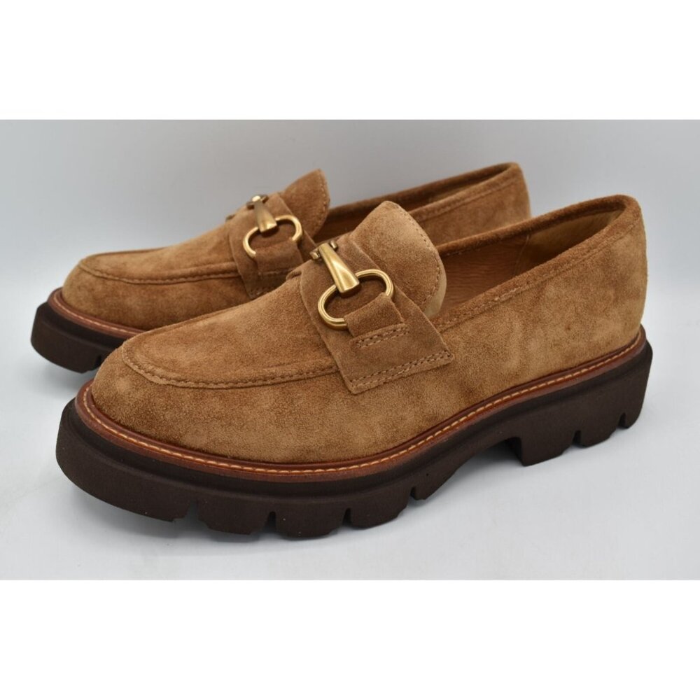 Sofft Womens Size 9 Satara Havana Brown Leather Slip On Loafers Shoes